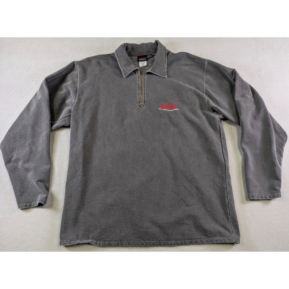Vintage Highlander Movie Jacket Mens Large Gray Promo Sci-Fi Fantasy Shirt 90s